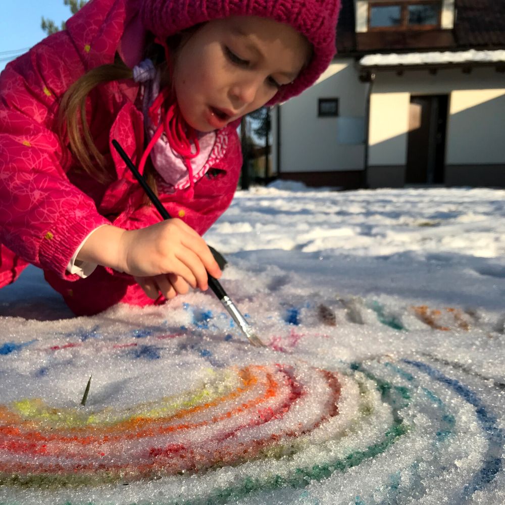 Malování na sníh